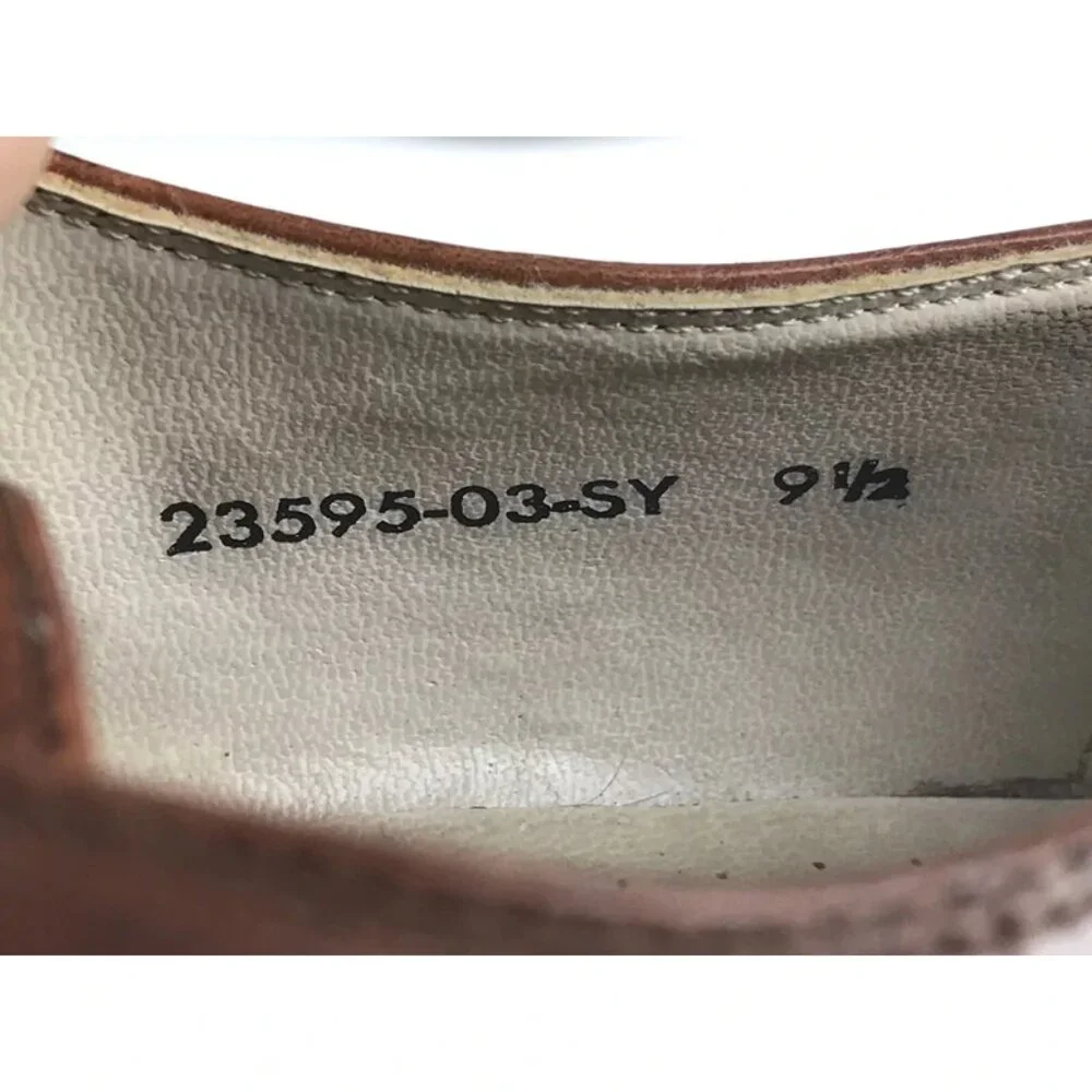 Stacy Adams Mens Brown 23595-03 Leather Lace Up Derby Shoes Size US‎ 9.5